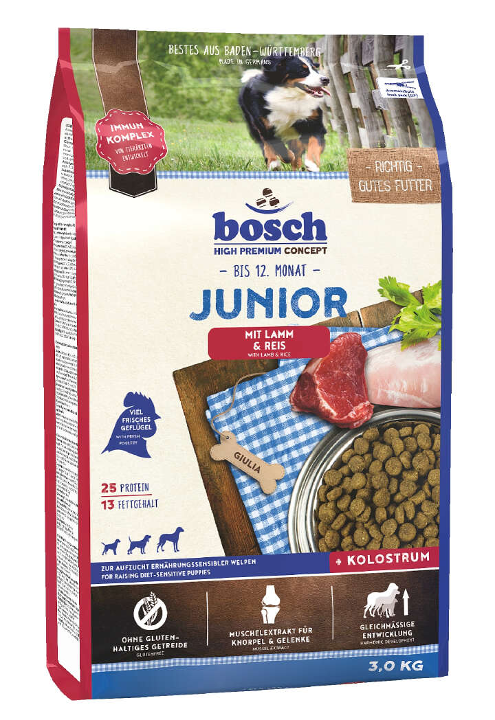 bosch Hunde-Trockenfutter Junior Lamm & Reis